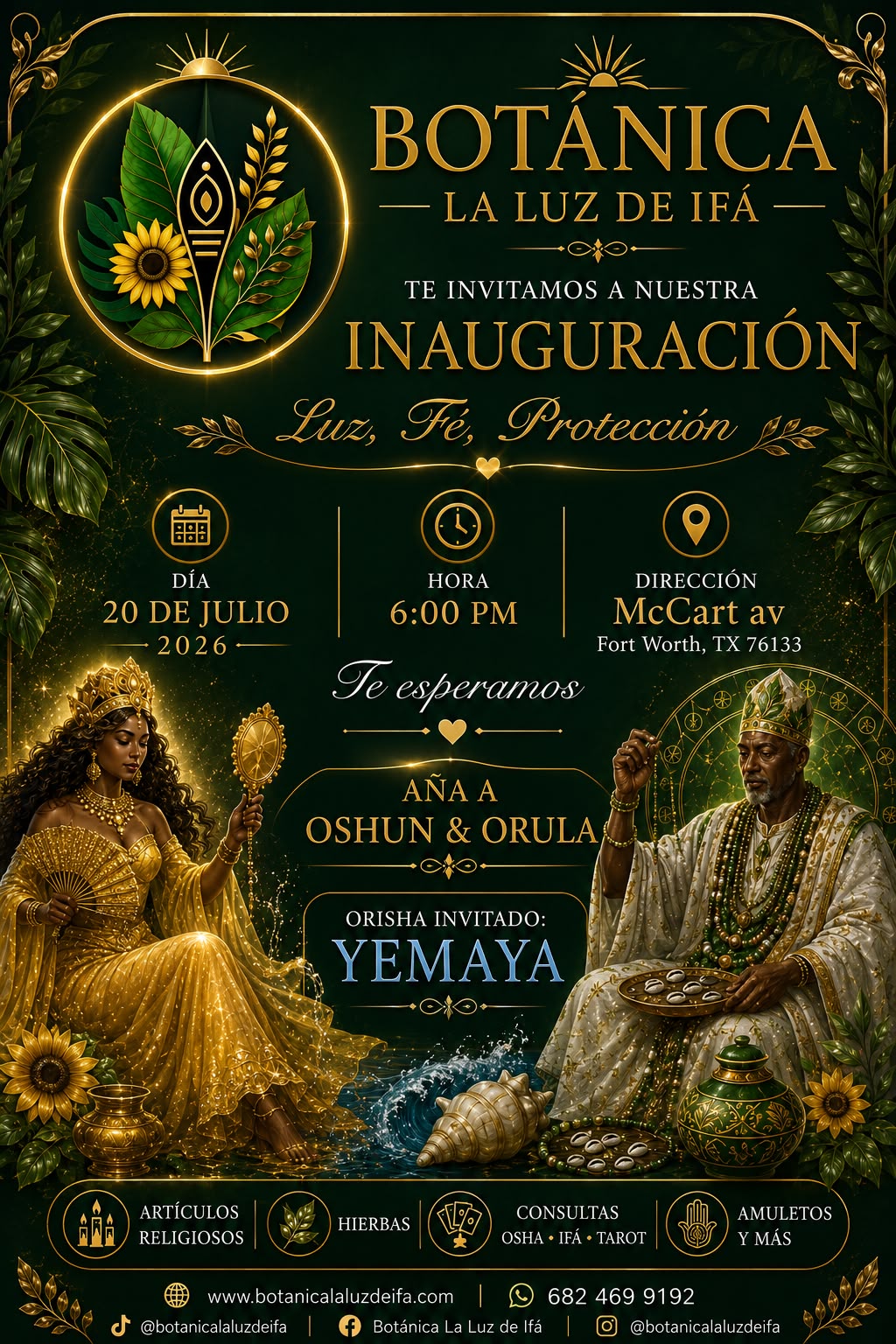 Inauguración Botánica La Luz de Ifá